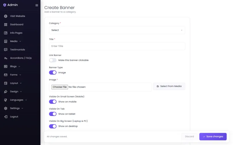 Creating a banner