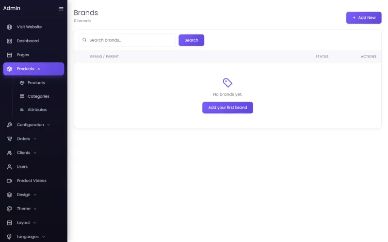 The brands list