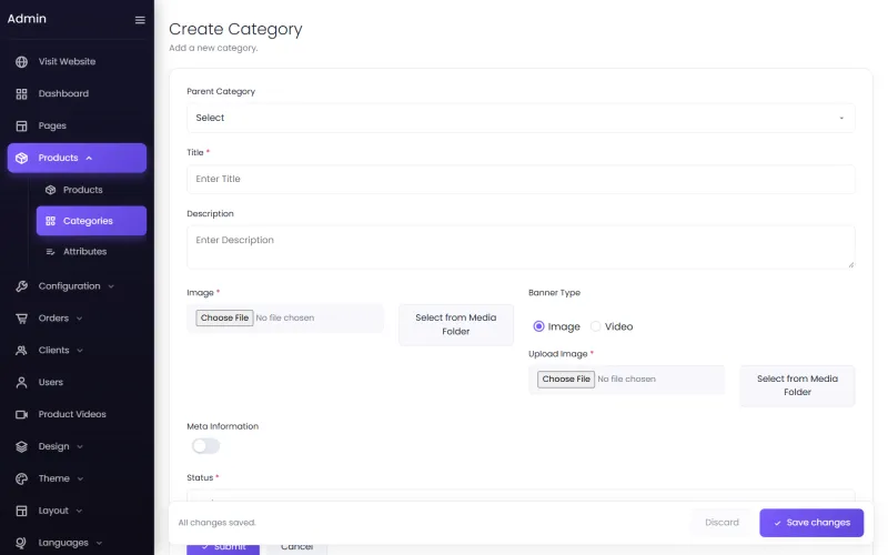 Creating a category