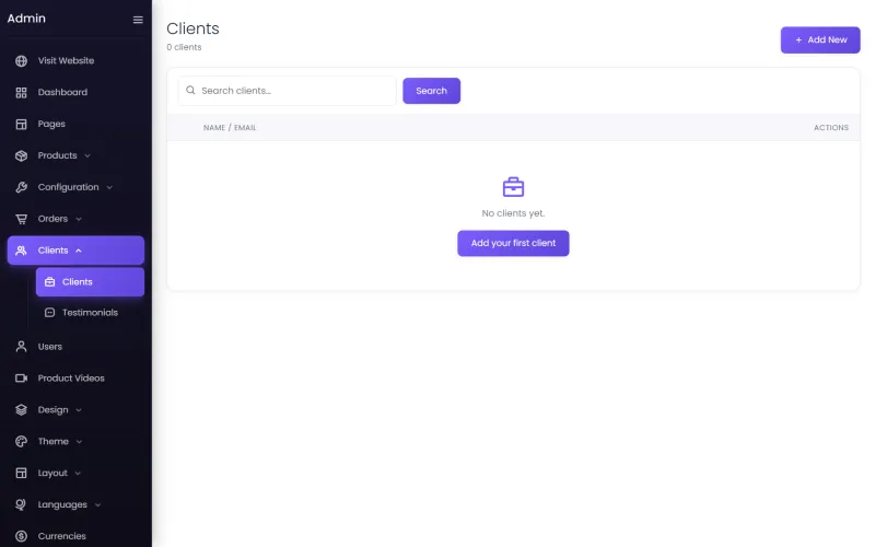 The customer list
