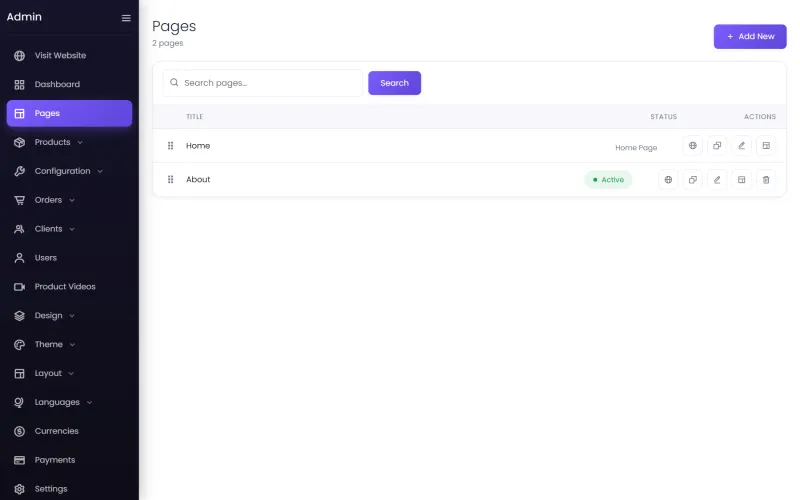 Pages