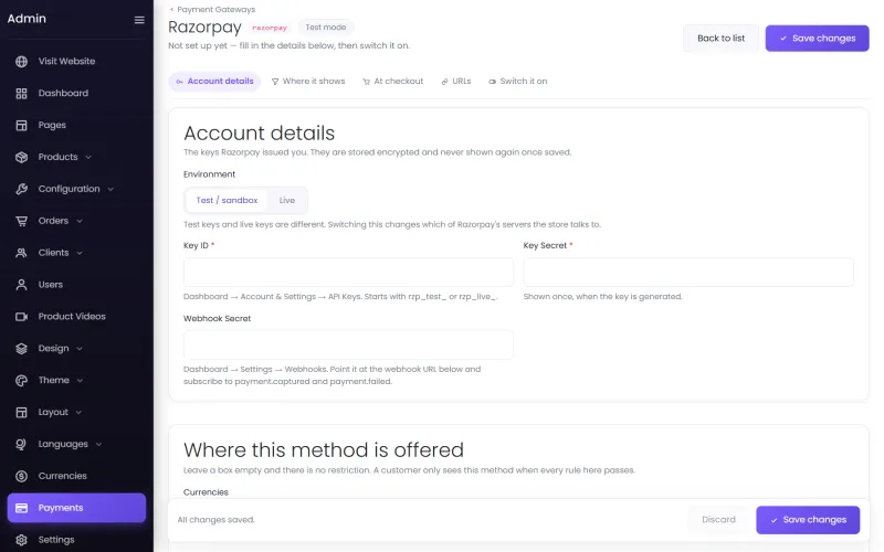 Where a method is offered