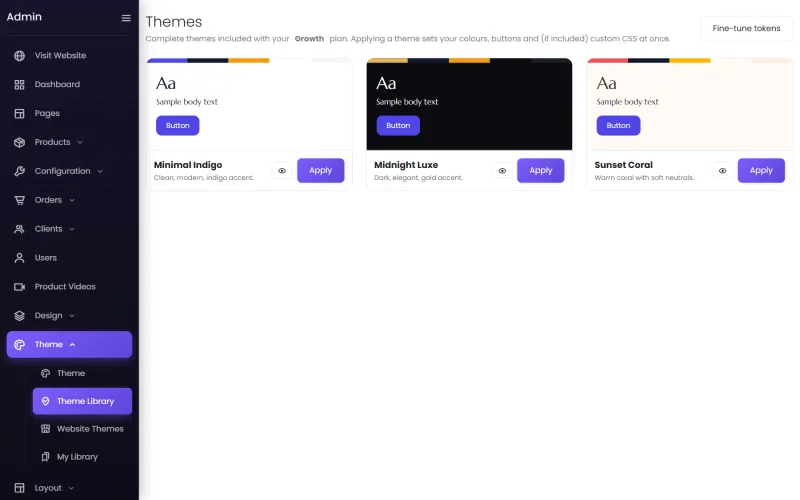 The theme library